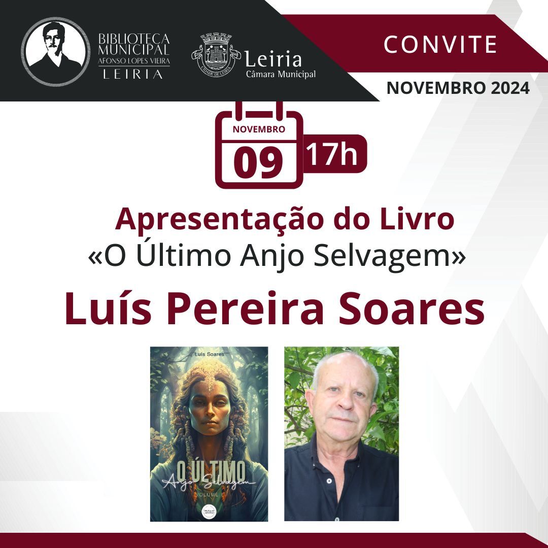 Apresentação do livro “O Último Anjo Selvagem” de Luís Pereira Soares