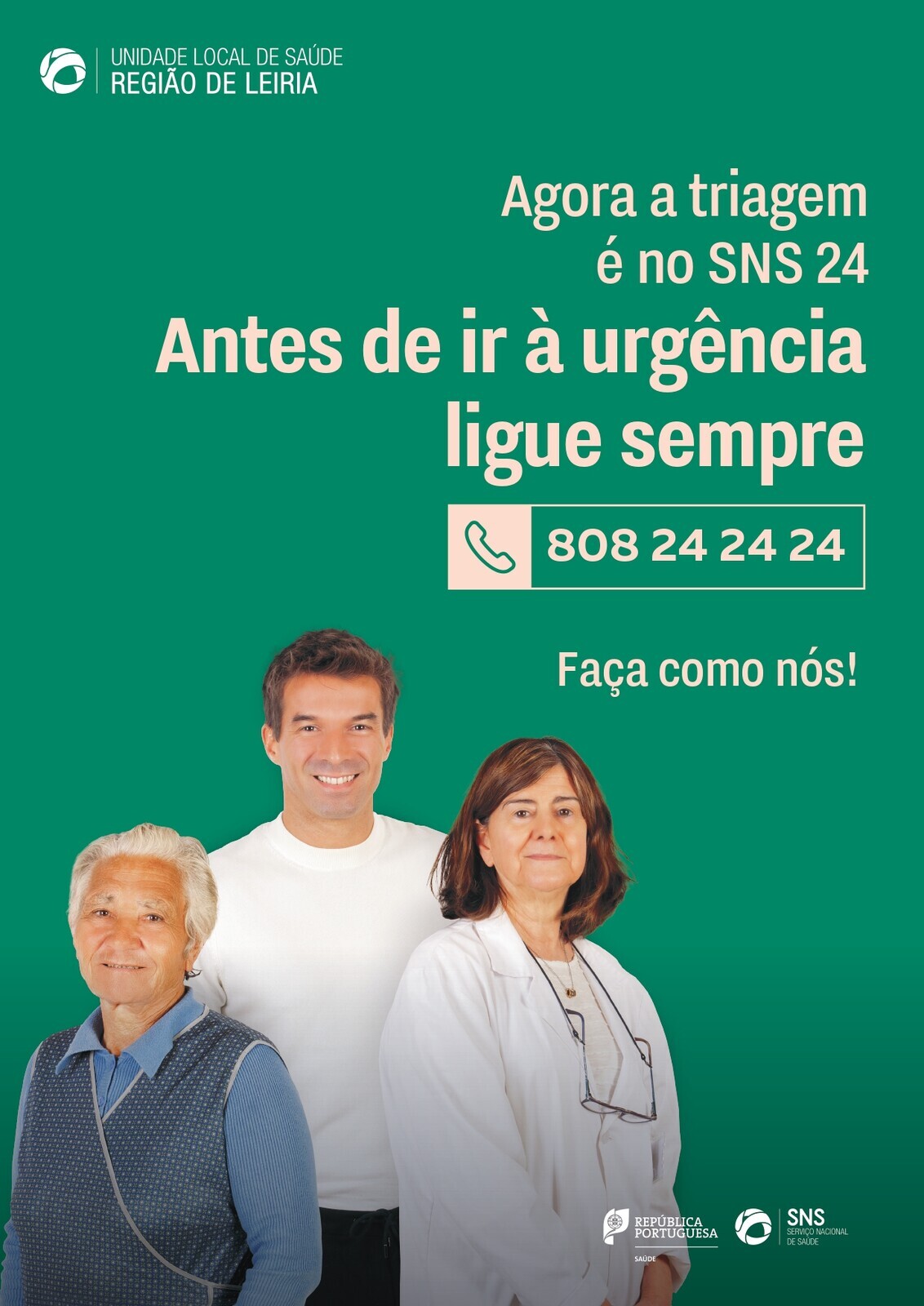 Unidade Local de Saúde da Região de Leiria apoia projeto "Ligue Antes, Salve Vidas"