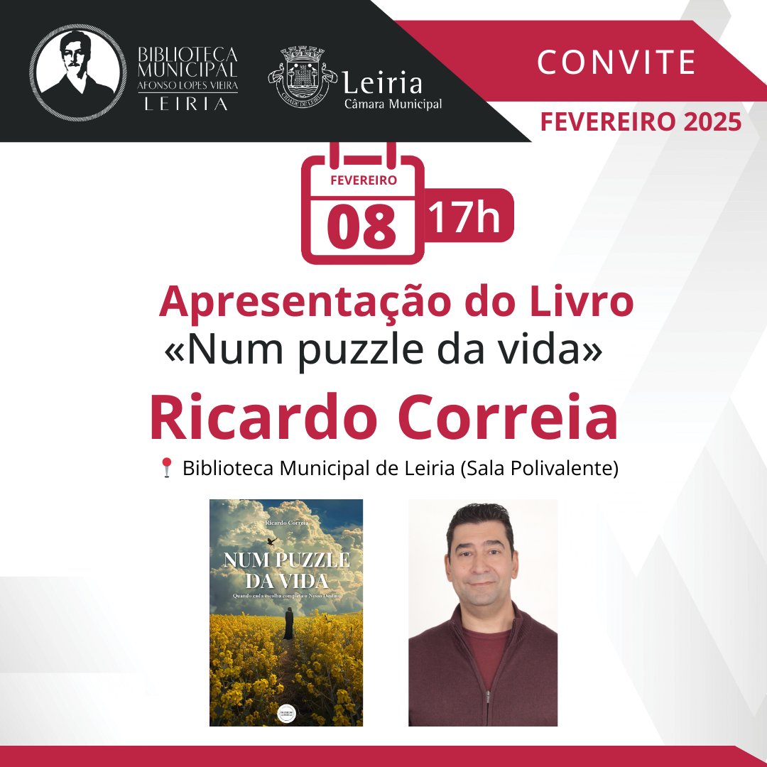 Ricardo Correia apresenta "Num Puzzle da Vida" na Biblioteca