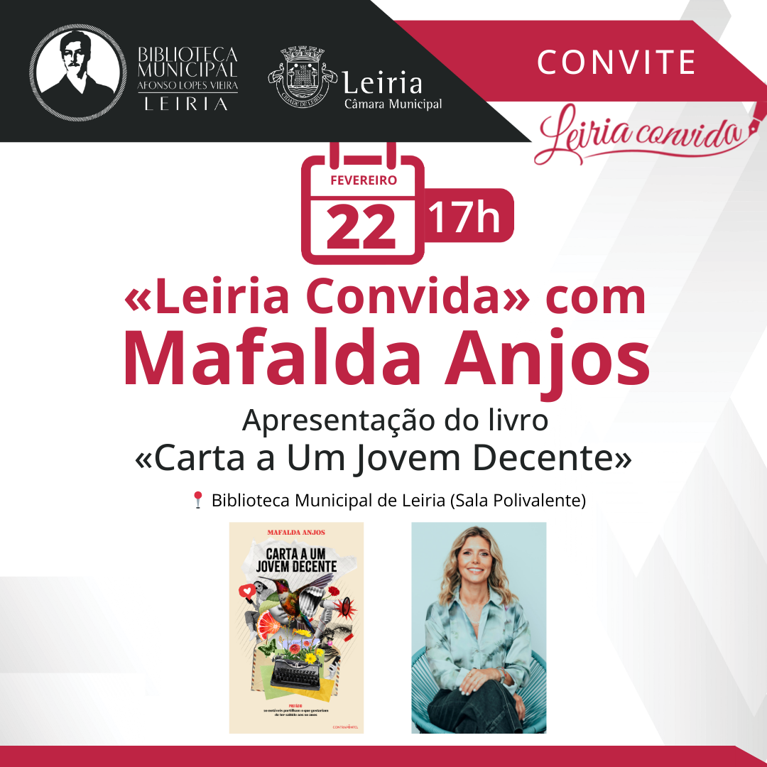 Mafalda Anjos apresenta o seu livro "Carta a Um Jovem Decente" na Biblioteca