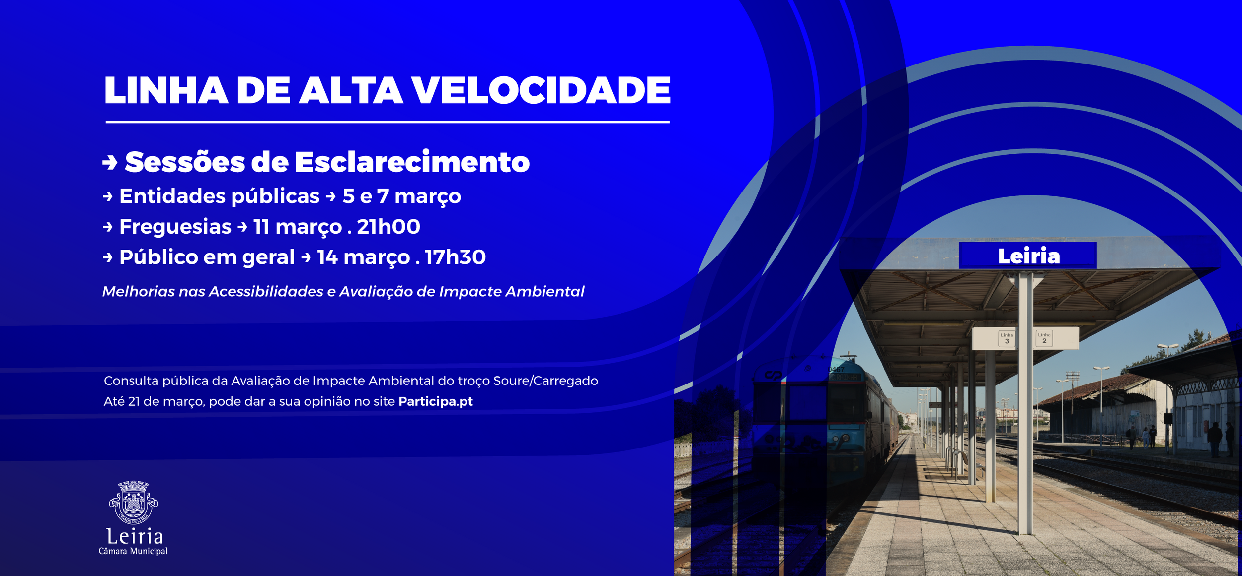 Linha de Alta Velocidade: Sessões Públicas e Consulta Pública da Avaliação de Impacto Ambiental