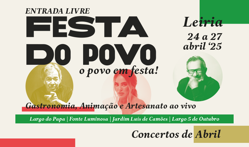 Leiria celebra Abril com Gisela João, Sérgio Godinho e Carlos Alberto Moniz