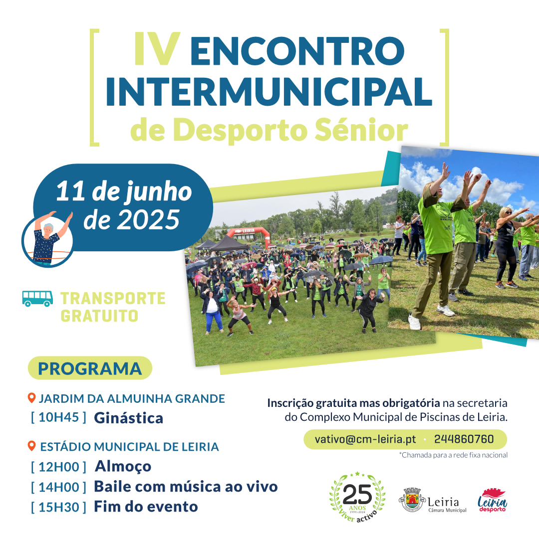 Leiria recebe IV Encontro Intermunicipal de Desporto Sénior