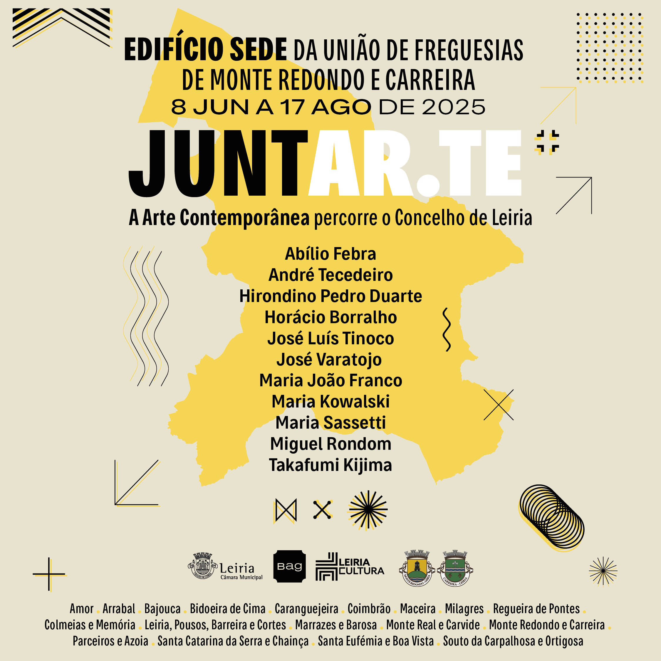 Projeto JUNTAR.TE leva Arte Contemporânea a Monte Redondo e Carreira