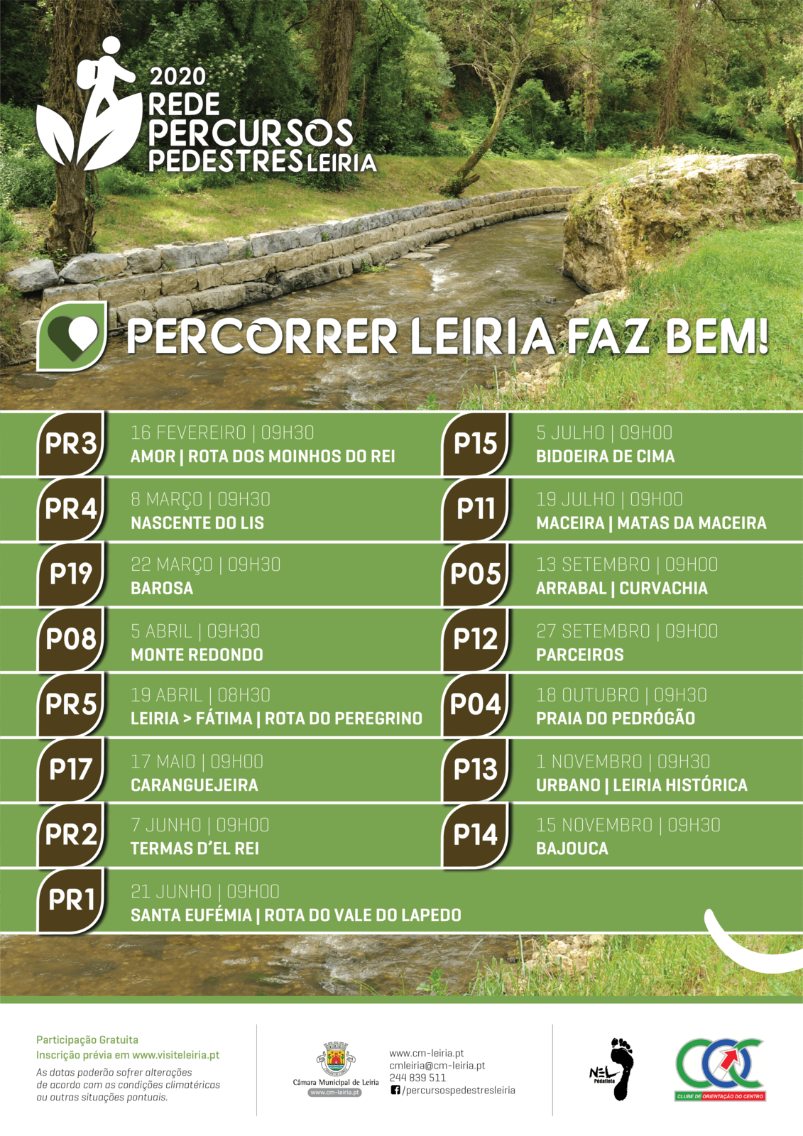 Calend&aacute;rio 2020