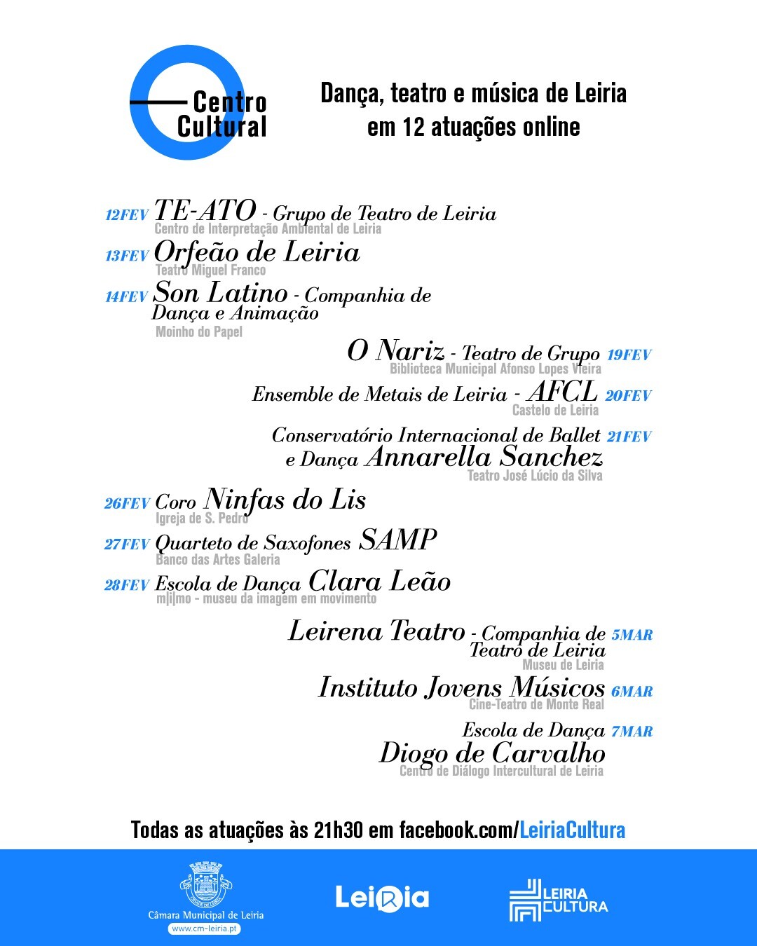 Cartaz Geral - Centro Cultural