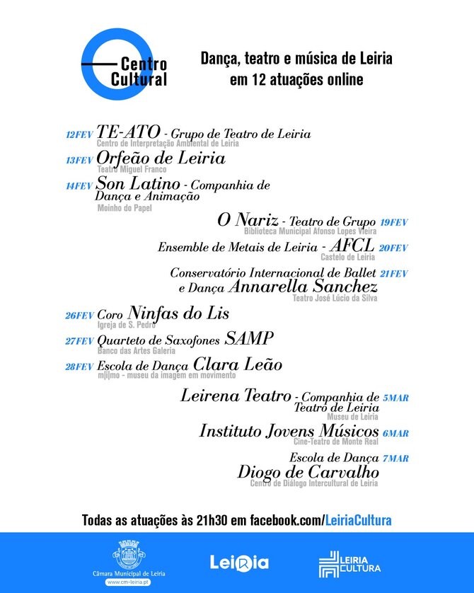 Cartaz Geral - Centro Cultural